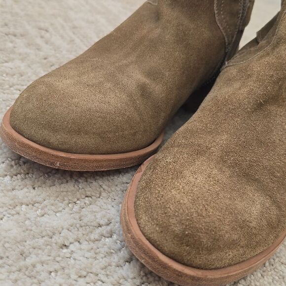 Garnet Hill | Suede Leather Tall Riding Boots - Picture 9 of 11